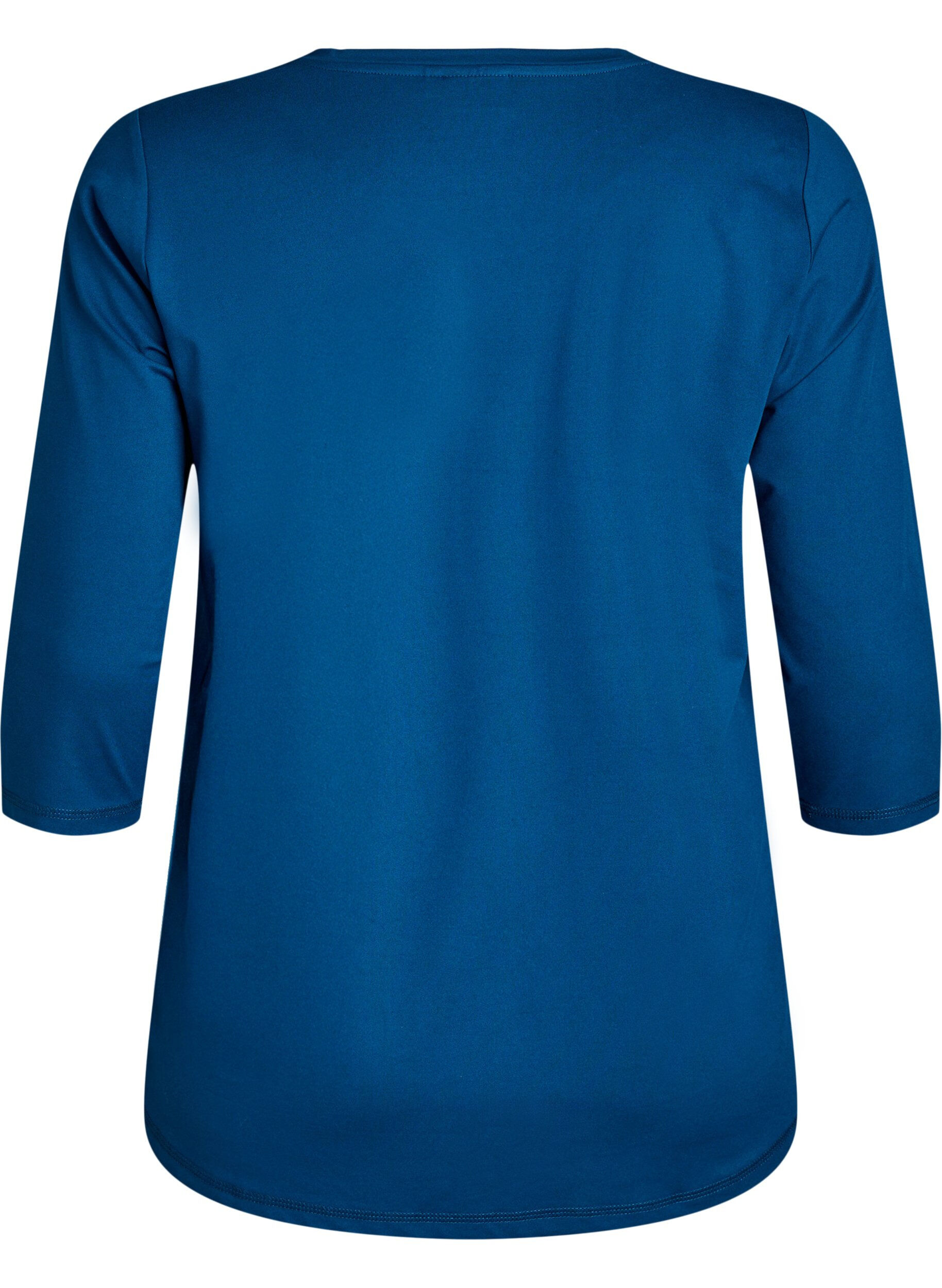 ZizzifashionWorkout top with 3/4 sleeves, Blue, Packshot image number 1