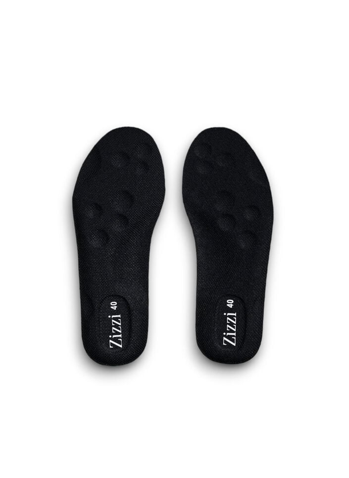 Shock-absorbing insole, Black, Packshot image number 2