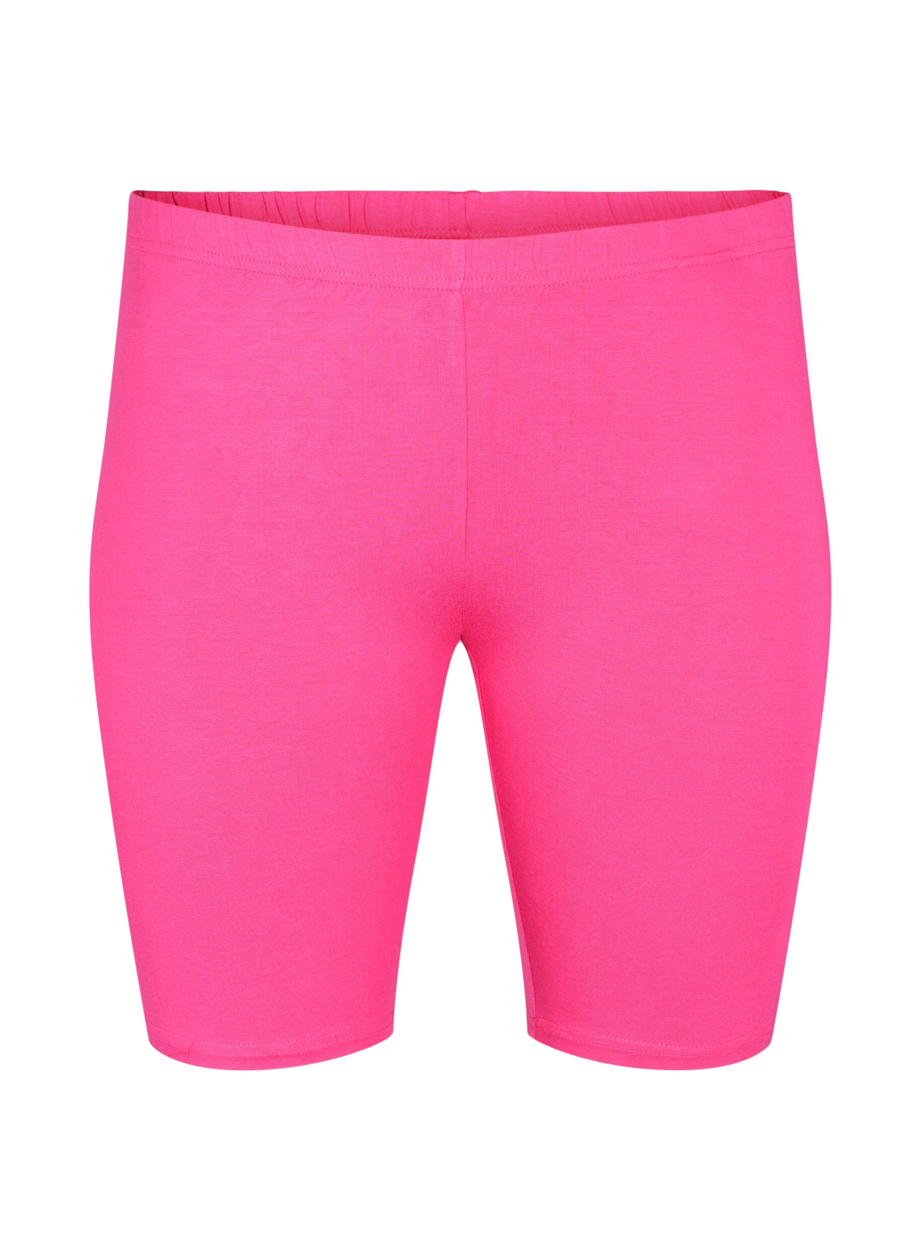 ZizzifashionPlain-coloured basic bike shorts, Pink, Packshot image number 0