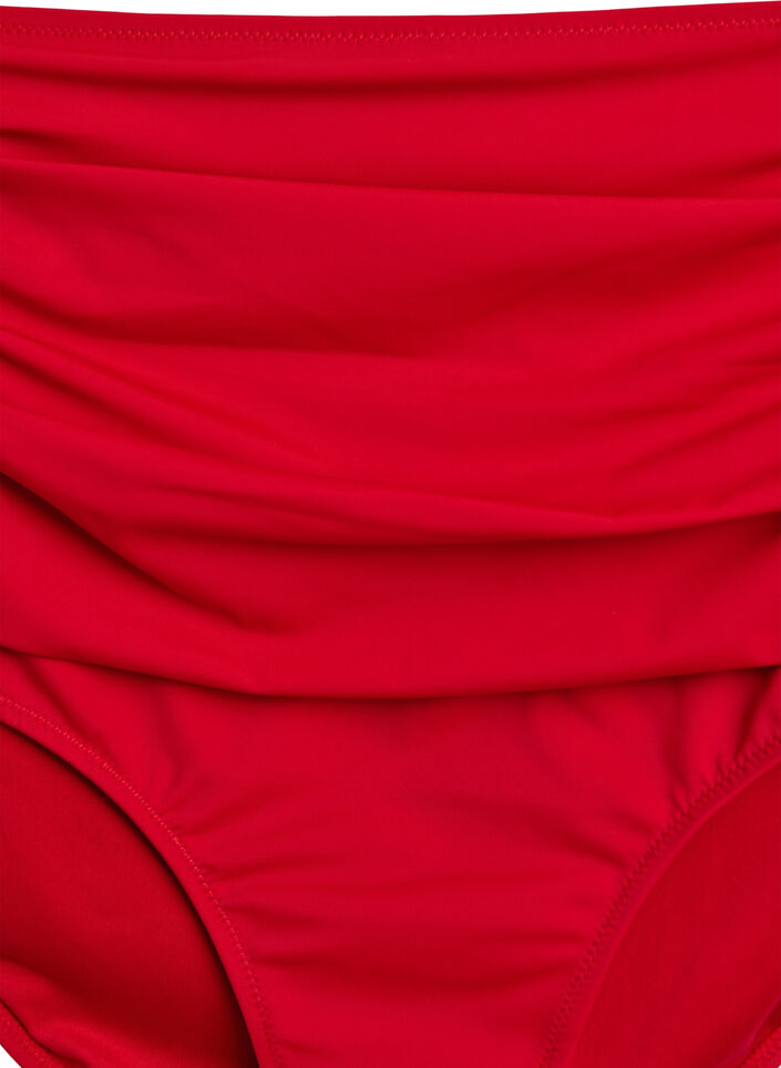 Bikini bottoms with high waist, Red, Packshot image number 2