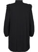 Short dress with ruffles and glitter, Black, Packshot image number 1