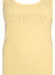Slim-fit tank top with rhinestones, Yellow, Packshot image number 2