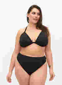 Bikini thong with regular waist, Black, Model