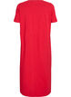 Midi T-shirt dress with a V-neck, Red, Packshot image number 1