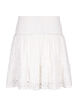 Smock skirt with hole pattern, Bright White, Packshot image number 1