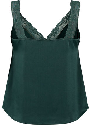 FLASH - Top with v-neck and lace edge, Scarab, Packshot image number 1