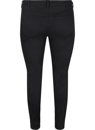 Cropped Amy jeans with buttons, Black, Packshot image number 1