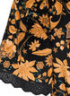 Floral cotton blouse with tie-fastening, Orange, Packshot image number 4