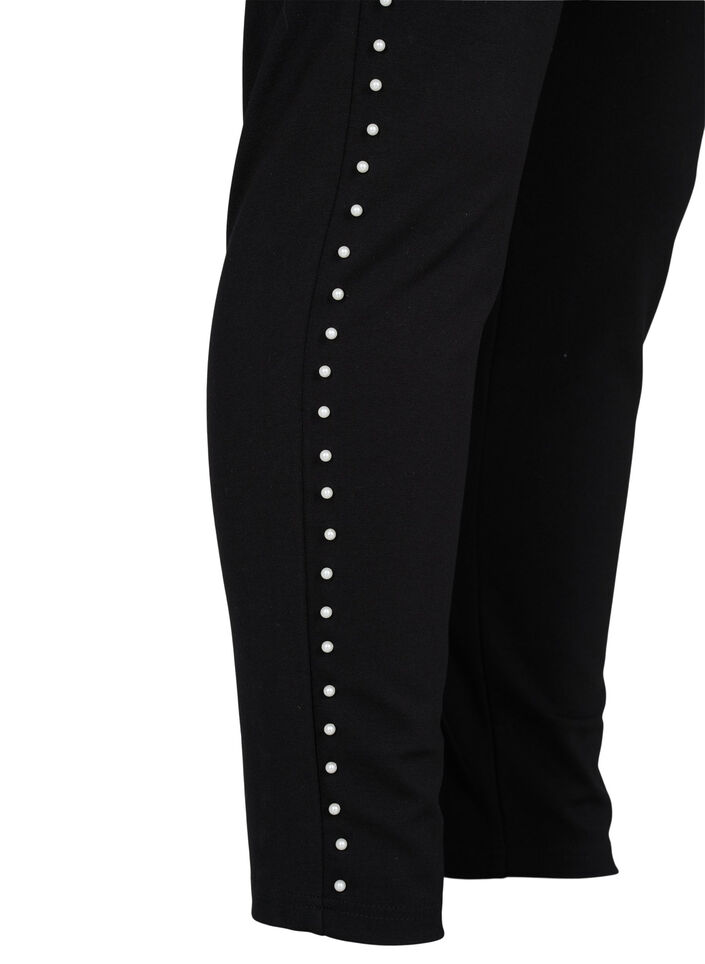 Leggings with pearls, Black, Packshot image number 3