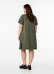 Jersey dress with short sleeves and pockets, Green, Model image number 2