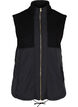 Short vest with teddy and zip, Black, Packshot image number 0