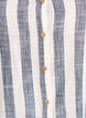 Cotton shirt blouse with V-neck, Blue, Packshot image number 2