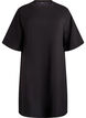 T-shirt dress in jersey with side slits, Black, Packshot image number 0