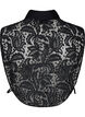 Loose lace shirt collar, Black, Packshot image number 1