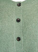 Rib knit cardigan with buttons, Green, Packshot image number 2