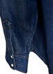 Denim shirt in lyocell with press studs, Blue, Packshot image number 3