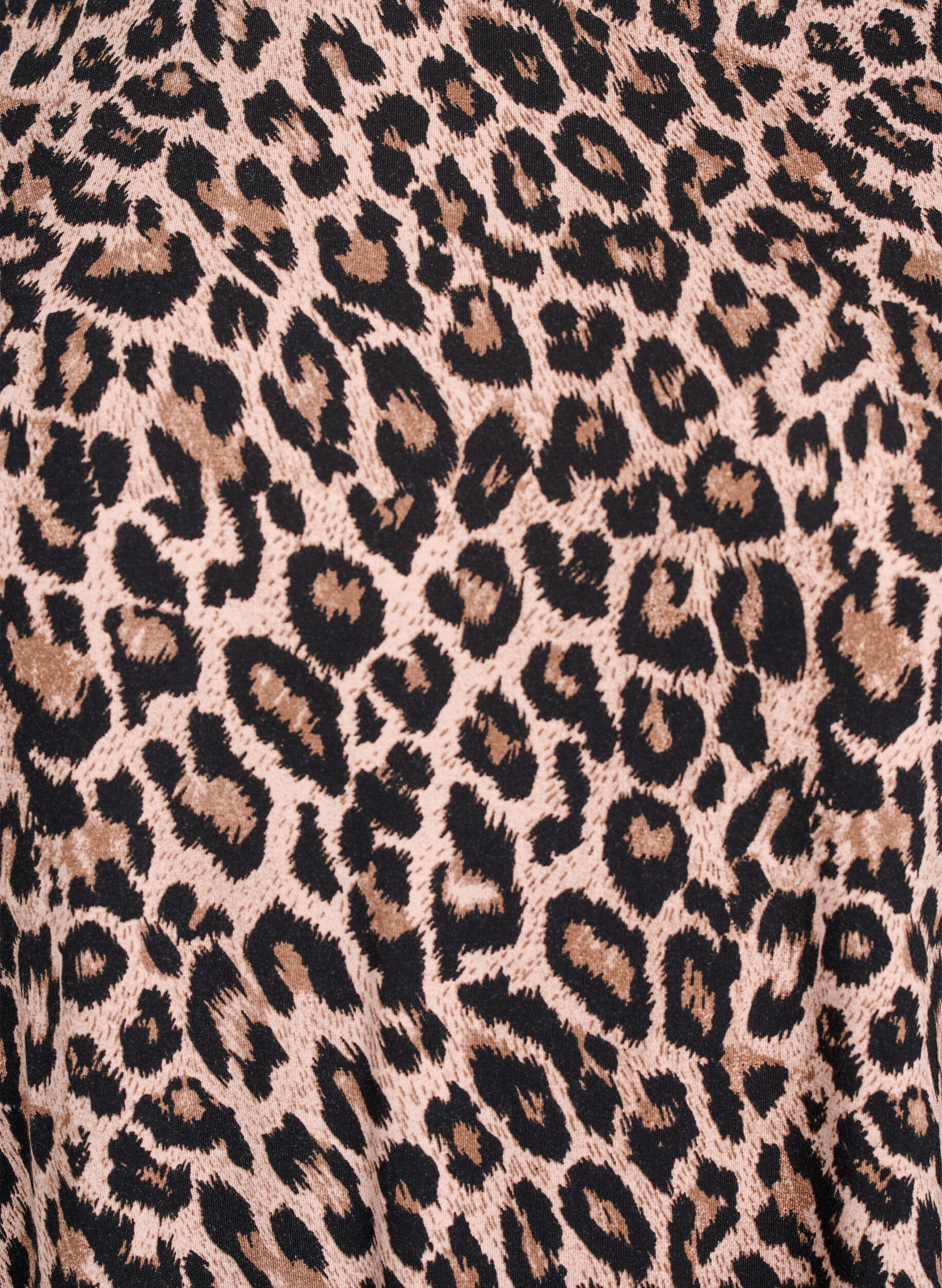 Zizzifashion Long-sleeved blouse with leopard print, Brown, Packshot image number 2