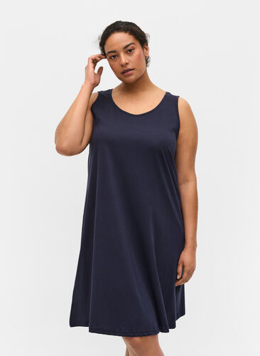 Dress in A-line shape, Night Sky Solid, Model image number 0