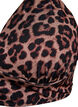 Leopard bikini top with tie back, Brown, Packshot image number 2