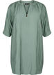 Viscose tunic with 3/4 sleeves, Duck Green, Packshot image number 0