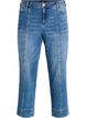 Pinstriped Kiana jeans with bold stitching, Blue, Packshot image number 0
