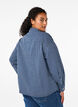 Striped denim shirt with chest pockets, Blue Denim Stripe, Model image number 1