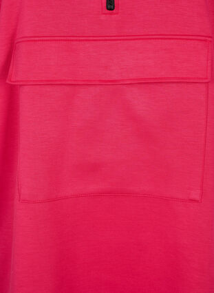 Long sweatshirt with pocket and zipper, Jazzy, Packshot image number 3