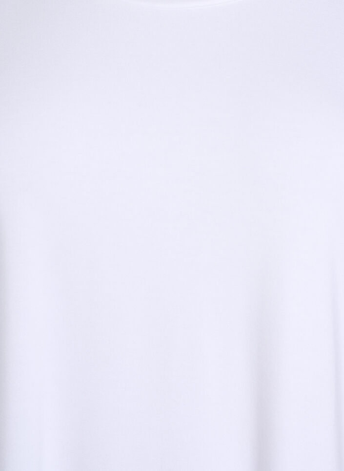 Loose t-shirt with round neck, White, Packshot image number 2