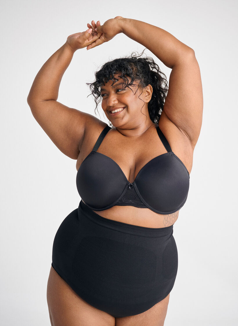 High waisted shapewear underwear, Black, Image image number 0