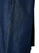 Denim dress in lyocell with buttons and short sleeves, Blue, Packshot image number 3