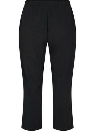 Cropped trousers with width, Black, Packshot image number 1