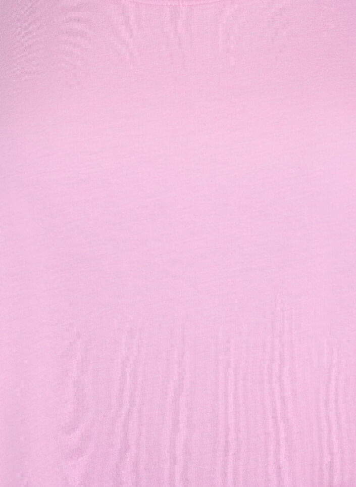 Short-sleeved t-shirt in a cotton blend, Pink, Packshot image number 2