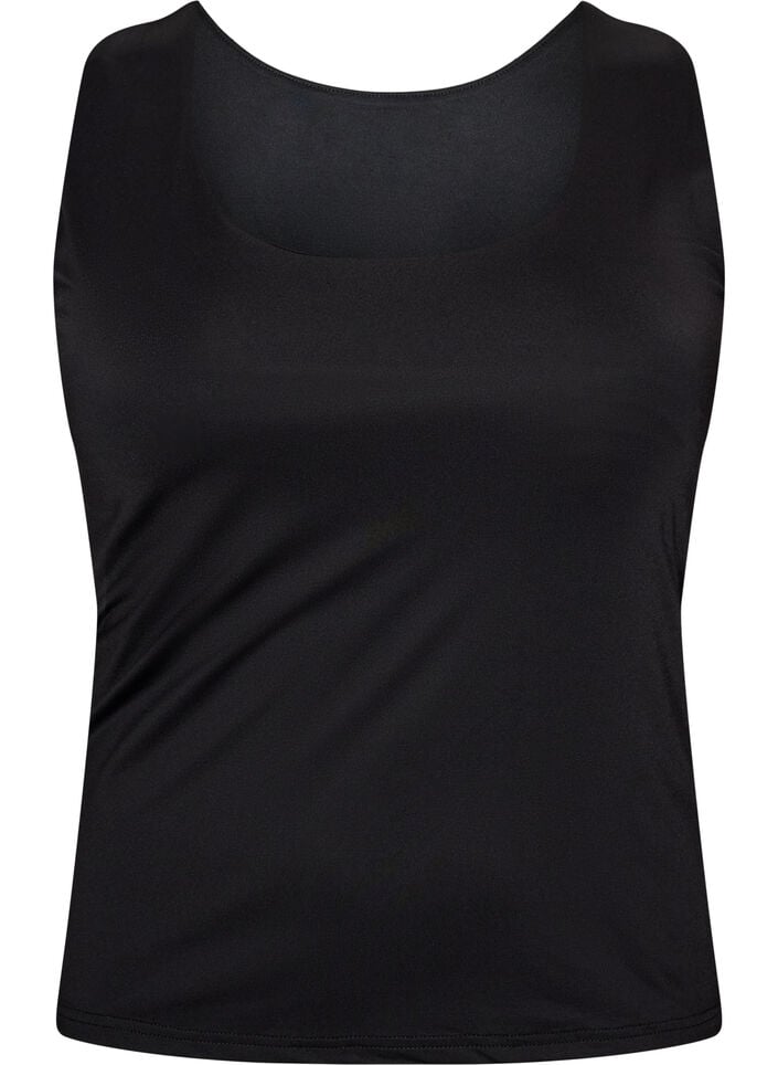 Fitted basic top with reversible feature, Black, Packshot image number 0