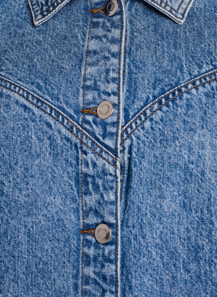 Denim jacket with detachable sleeves, Light Blue, Packshot image number 2