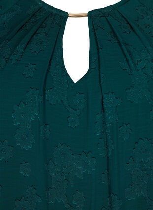 Short-sleeved blouse with structure, Ponderosa Pine, Packshot image number 2