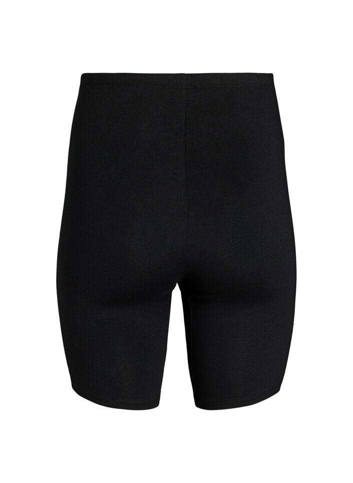 Cotton panties with long legs, Black, Packshot image number 1