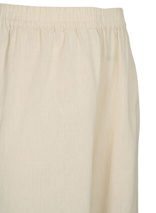 7/8 trousers in cotton blend with linen, Sandshell, Packshot image number 2