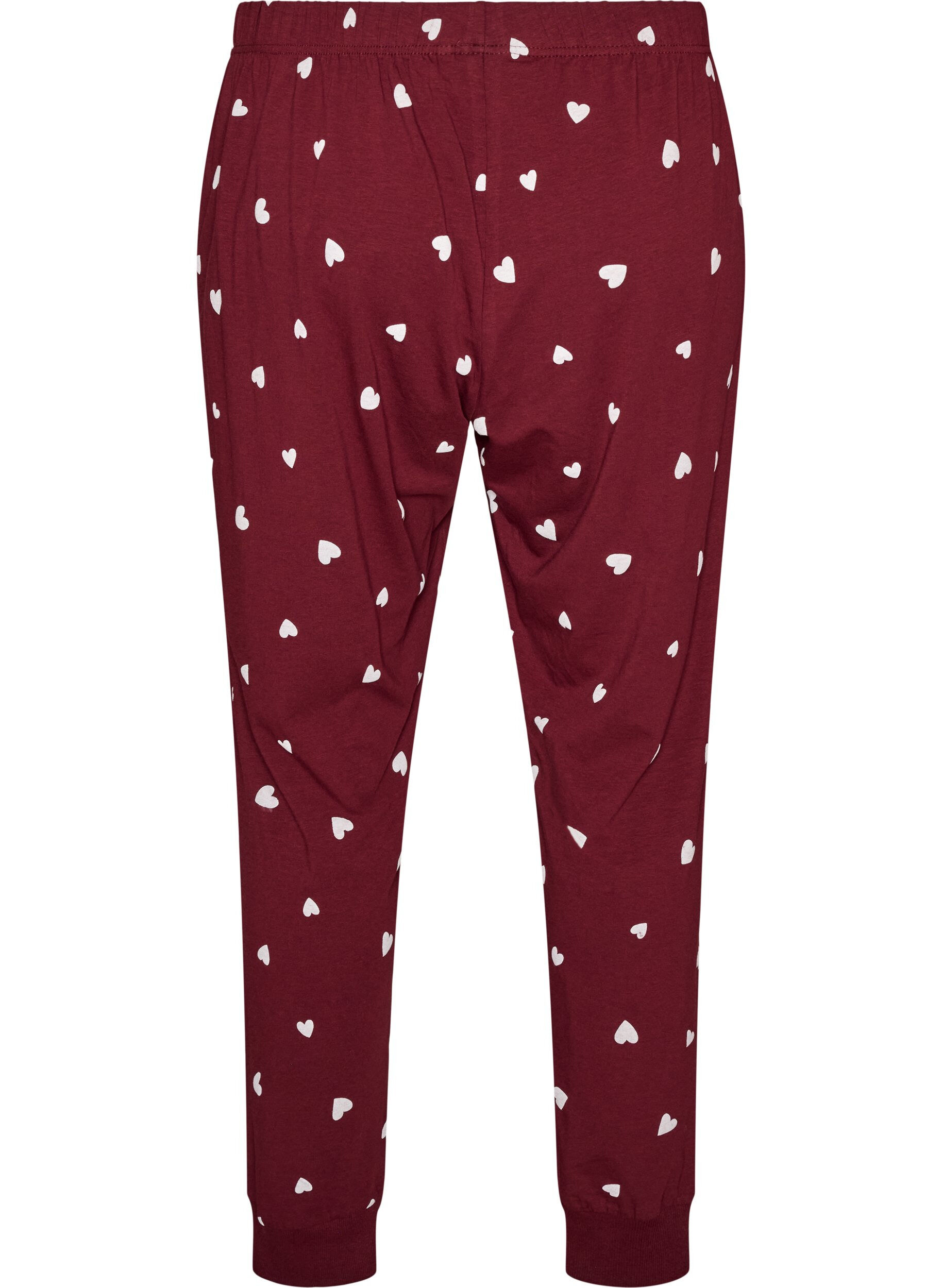 ZizzifashionPrinted pyjama bottoms, Red, Packshot image number 1