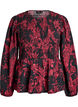 Blouse with smock and long sleeves, Black, Packshot image number 0