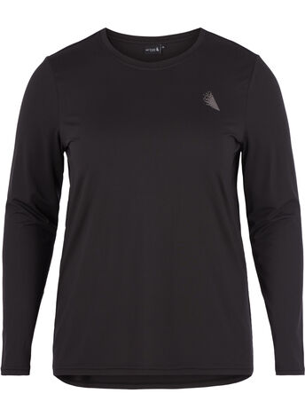 Long-sleeved fitness top