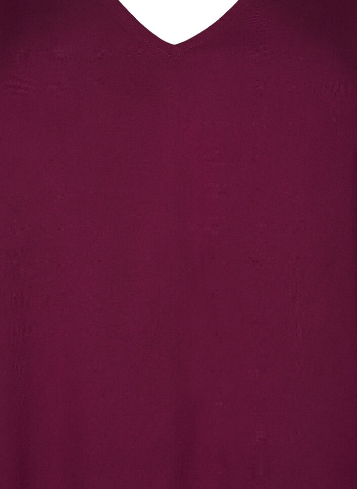 Beach dress in viscose with shoulder detail, Red, Packshot image number 2