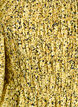 Blouse with smock and square neckline, Yellow, Packshot image number 2