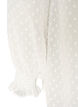 Shirt blouse with lace insert and dot pattern, Vanilla, Packshot image number 3