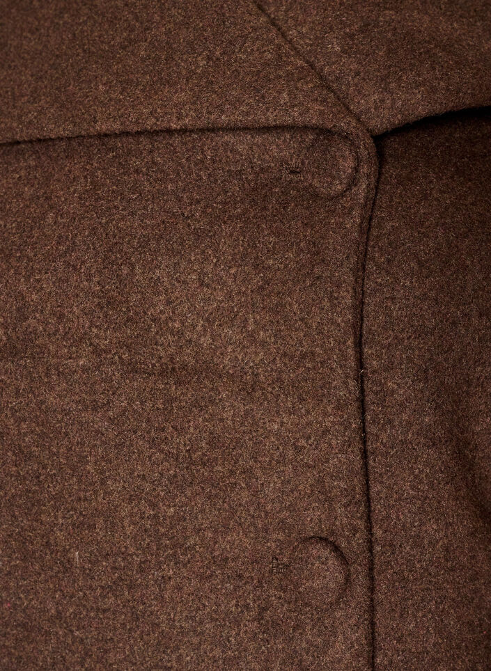 Short jacket with asymmetric button fastening, Brown, Packshot image number 2