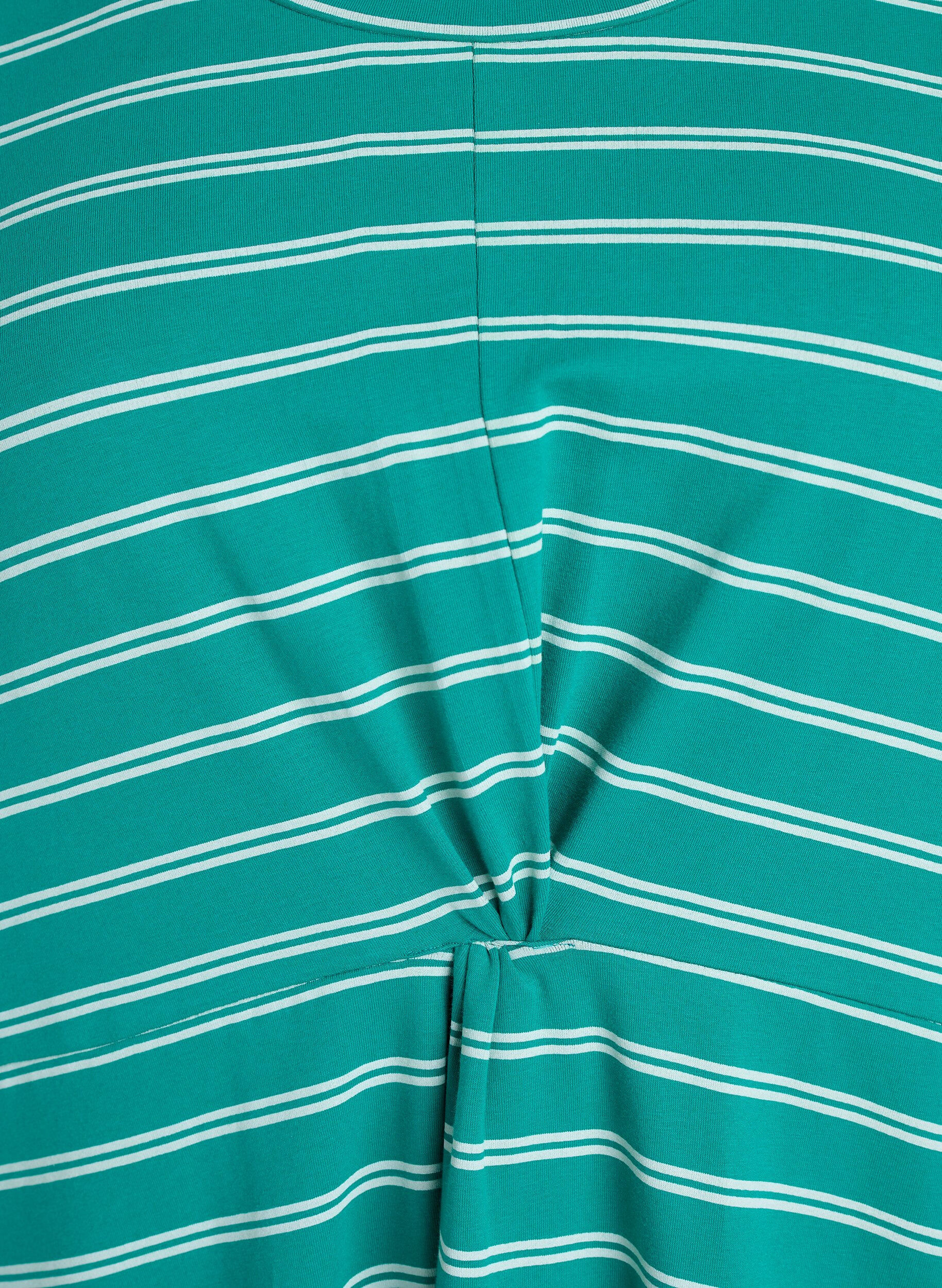 Zizzifashion Cotton dress with twist detail, Green, Packshot image number 2