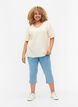 Cotton blend capris, Light blue denim, Model image number 3