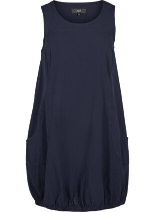 Sleeveless cotton dress, Night Sky, Packshot image number 0