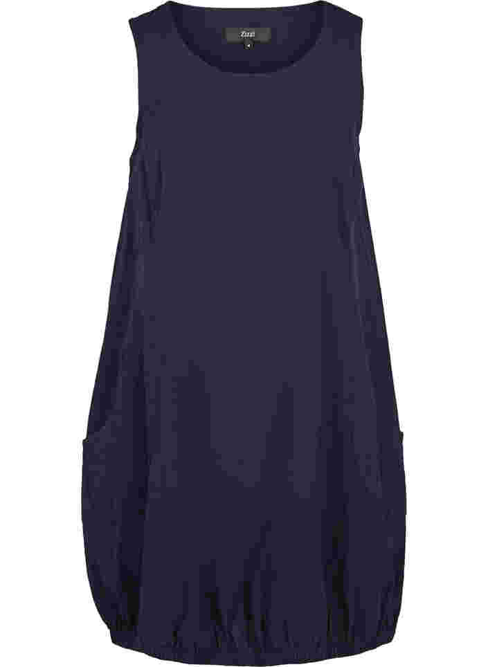 Sleeveless cotton dress, Night Sky, Packshot image number 0