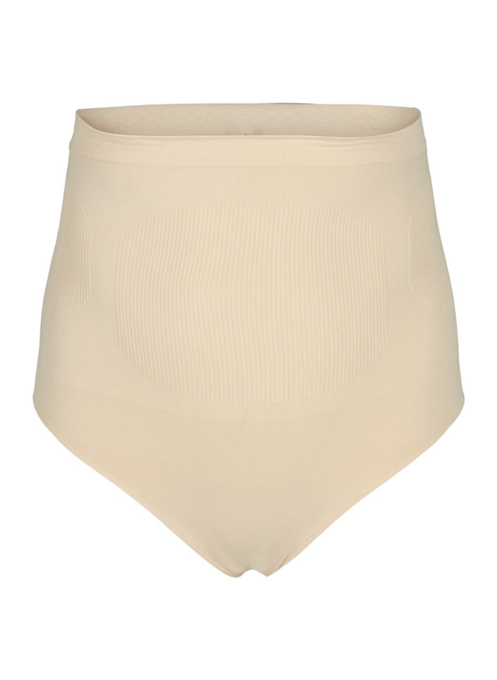High waisted shapewear underwear, Beige, Packshot image number 0