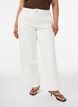 Myra high-waist wide fit jeans, White, Model image number 2